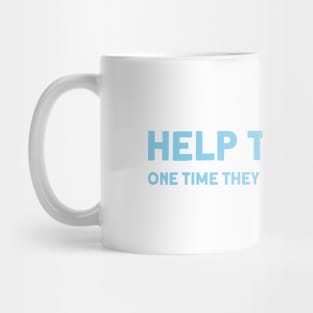 Help the aged 2, blue Mug